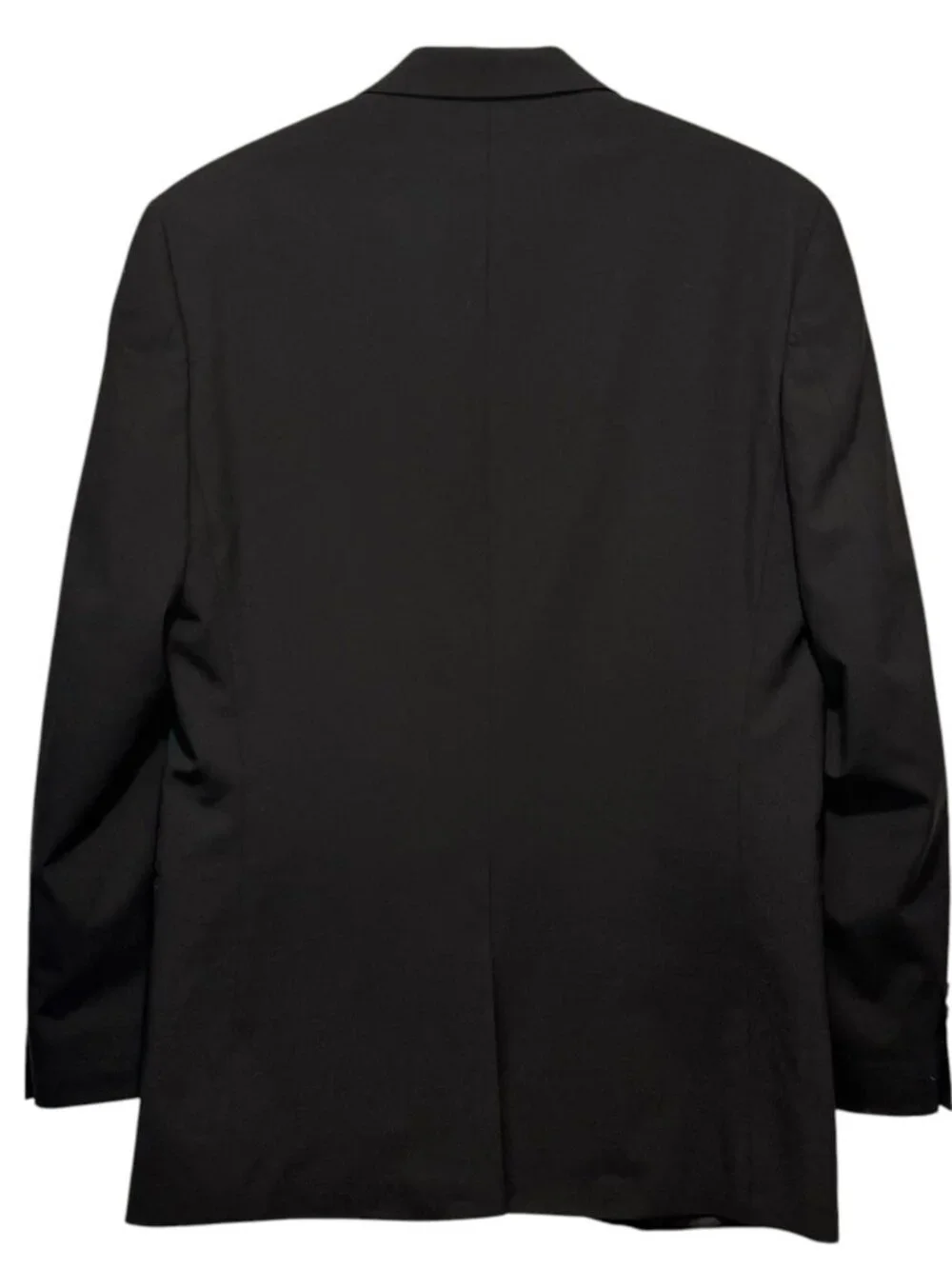 Michael Kors Mens 38R Black Solid Wool Blend Metal Button Suit Jacket Blazer